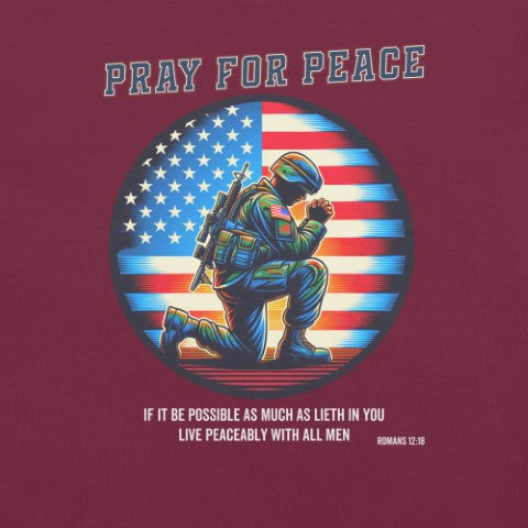 Pray for Peace Christian Bible Verse T-Shirt